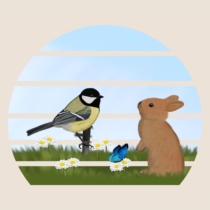 Great Bird Rabbit Easter Spring