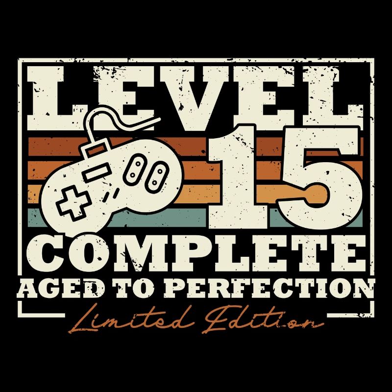 15 Birthday Level 15 Complete 15 Years Gift