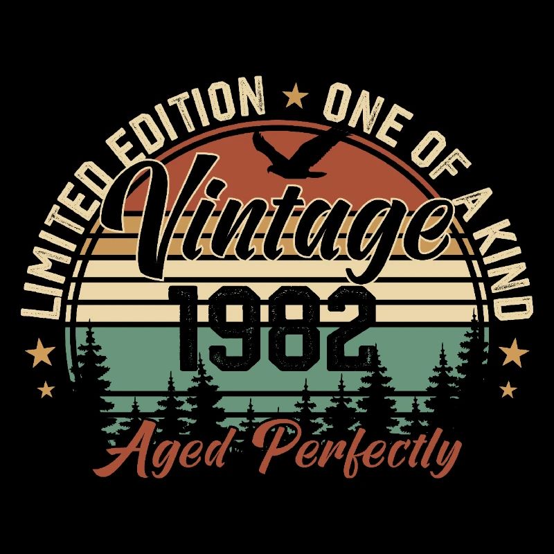 Vintage 1982 Retro 1982 Birthday Gift 1982