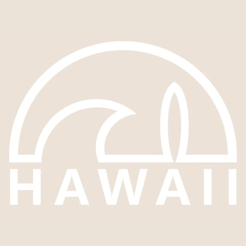 Hawaii soleil planche de surf blanc minimaliste