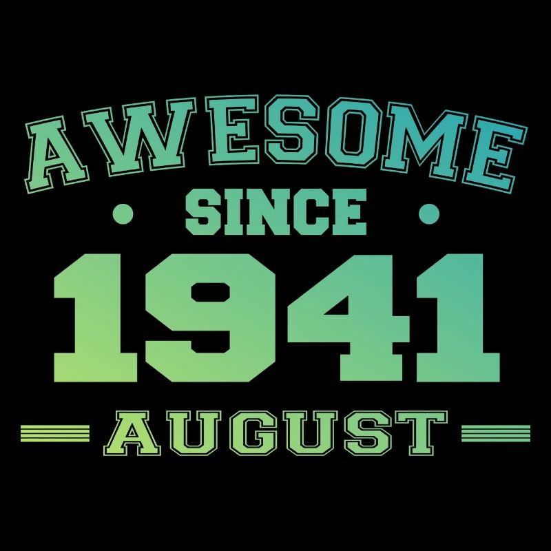 1941 Août Année Naissance Anniversaire Août 1941