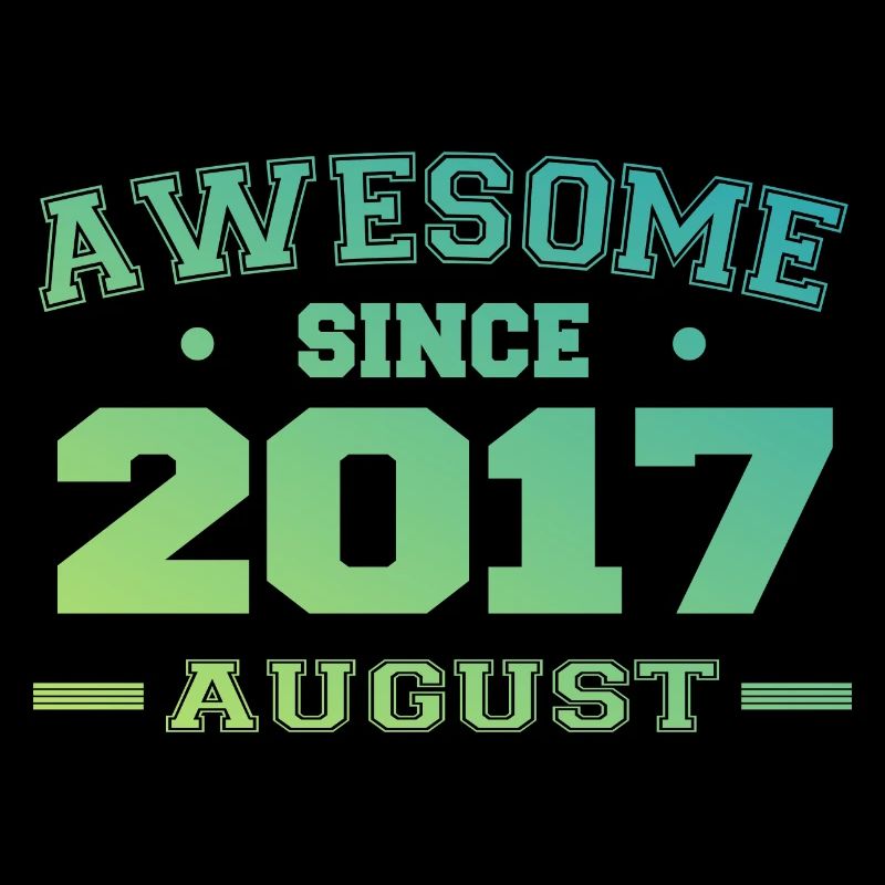 2017 Août Année Naissance Anniversaire Août 2017