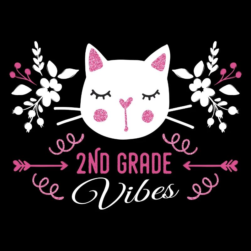 2nd grade | Grade Vibes Back to School Cute Cat