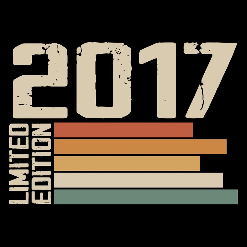 2017 Vintage - Retro 2017 Cadeau Anniversaire 2017