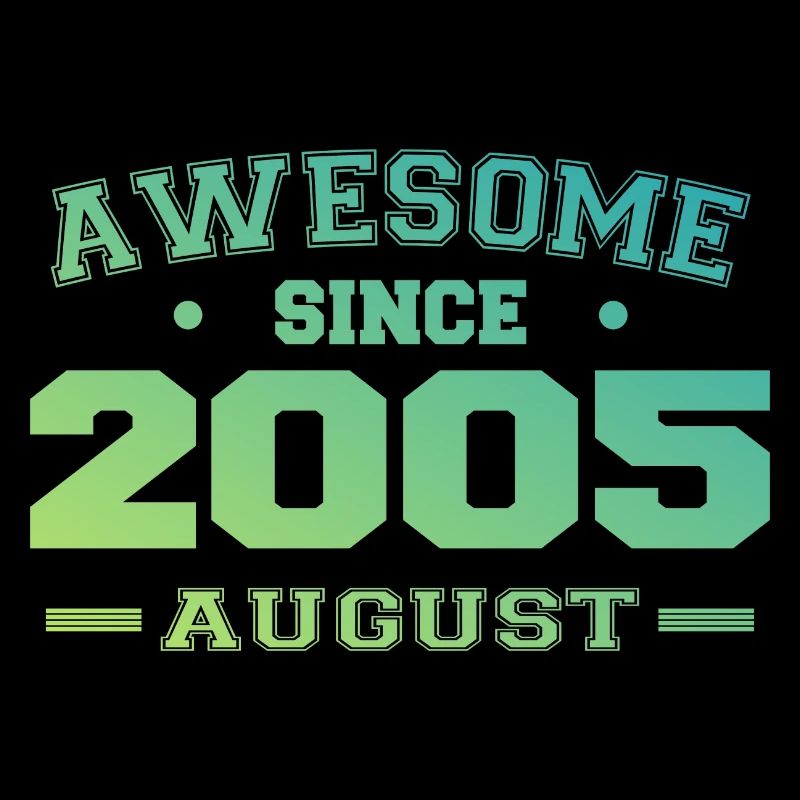 2005 August Year Birth Birthday August 2005