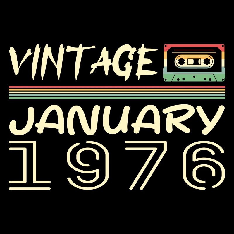 Vintage Janvier 1976 - Anniversaire Janvier 1976