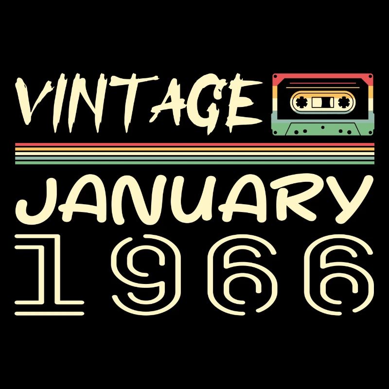 Vintage Janvier 1966 - Anniversaire Janvier 1966