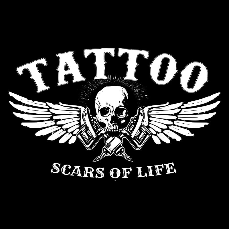 Cicatrices de tatouage de la vie