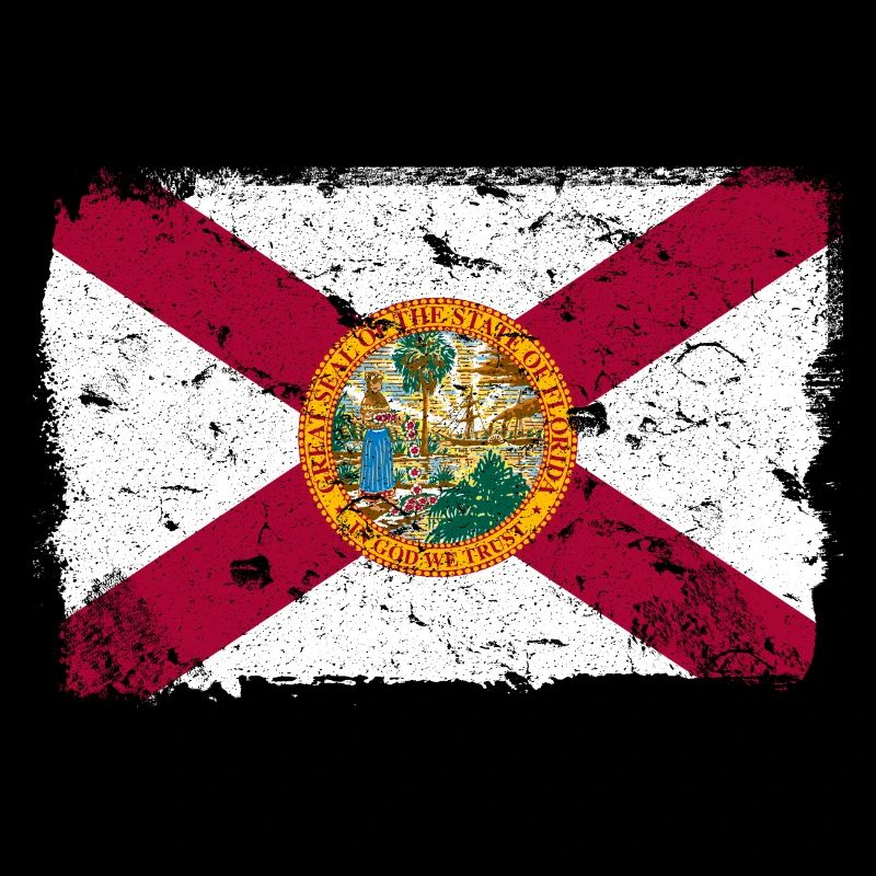 Floride Drapeau Vintage