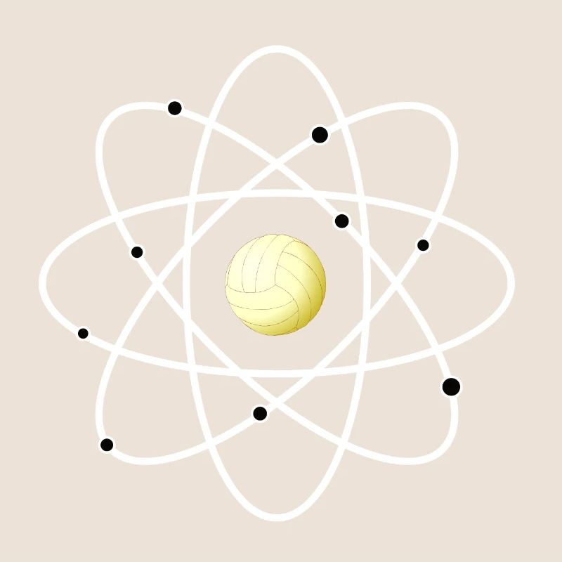 Atom Volleyball Molécule Sport ADN