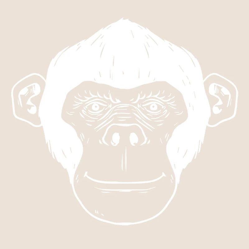 Singe chimpanzé singe visage cadeau singe