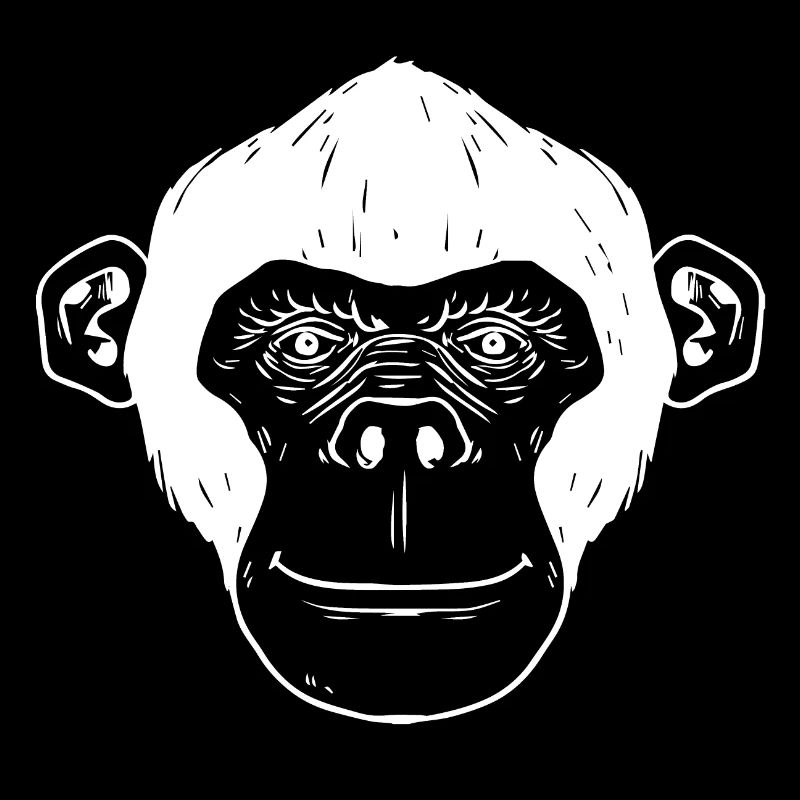 Singe chimpanzé singe visage cadeau singe