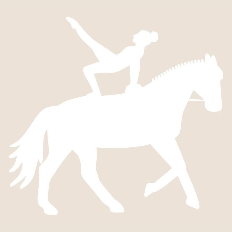 Voltigierer auf Pferd - Geschenk Voltigieren