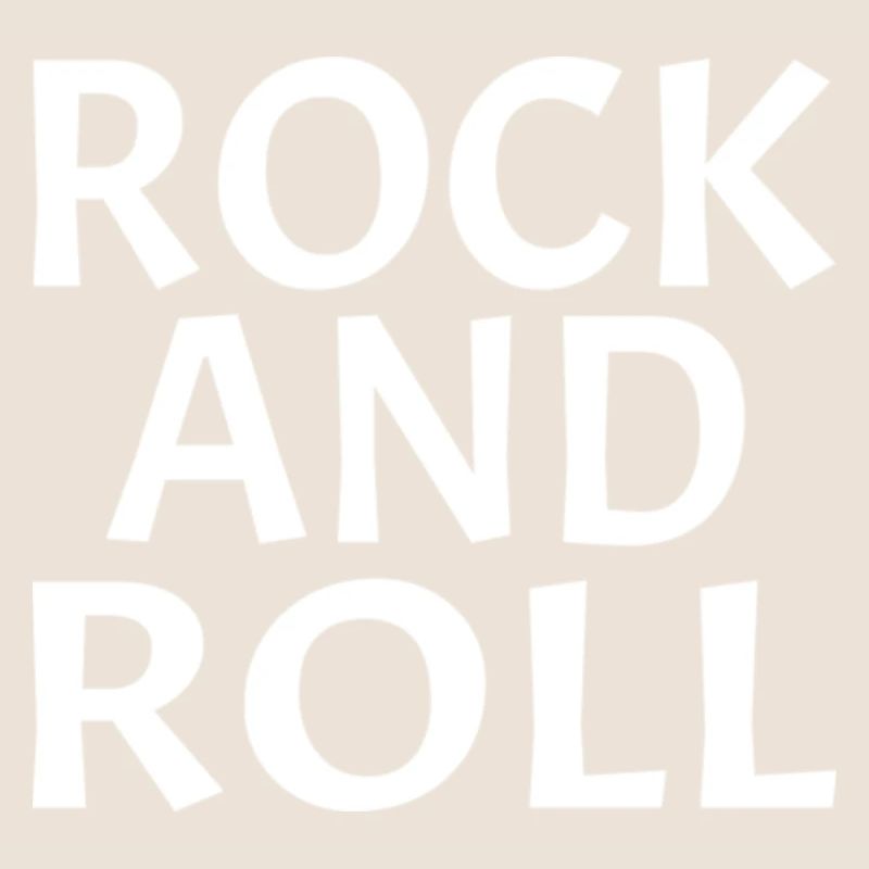 Conception typographique dynamique rock and roll