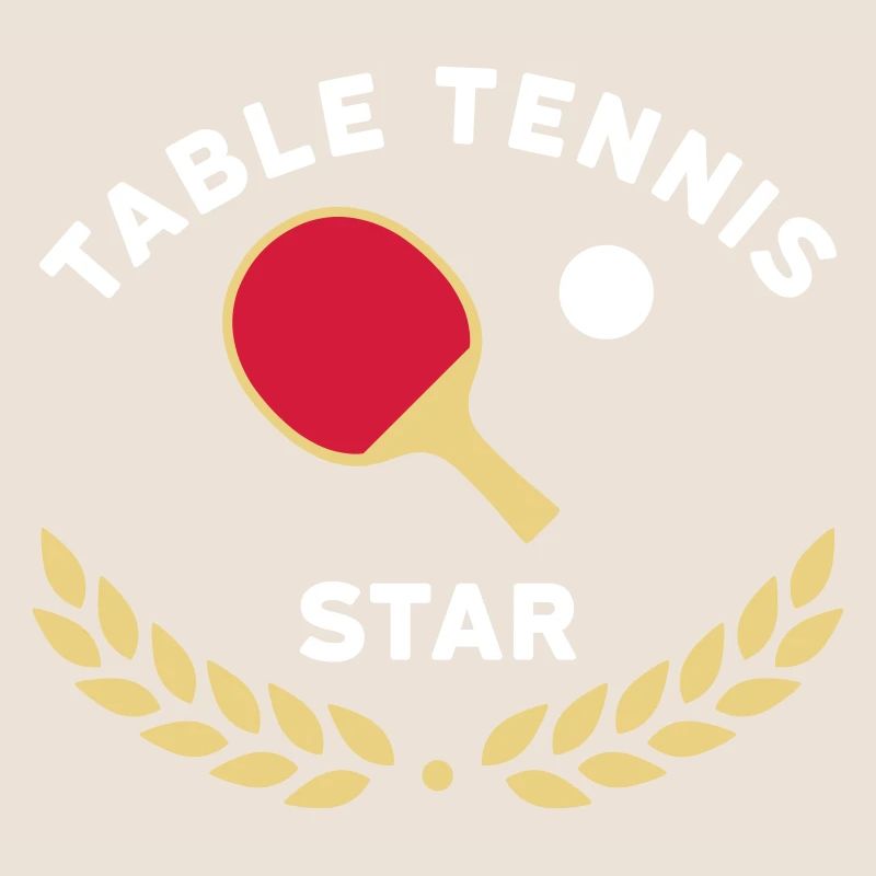 Étoile du tennis de table (couronne de laurier)