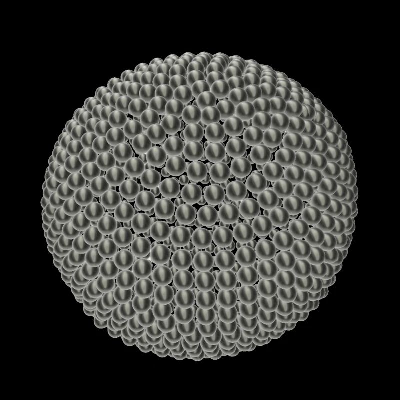 Titanbälle in 3D-Optik