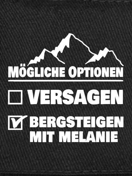 Bergsteigen mit melanie