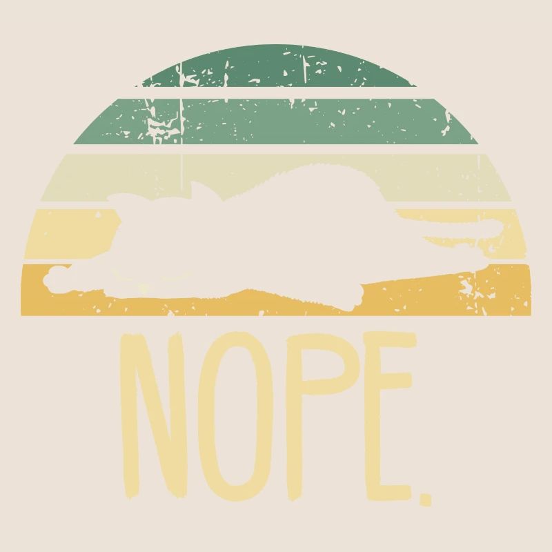 Katze Nope Retro