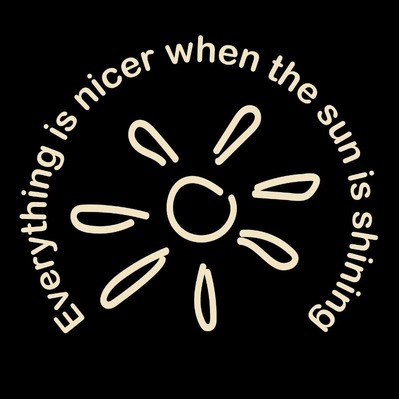 Le soleil brille en disant