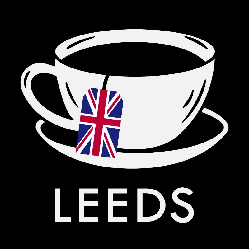 Leeds Teacup UK Flag Sachet de thé