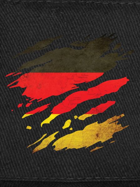 Allemagne - Drapeau national, rayures, fissures