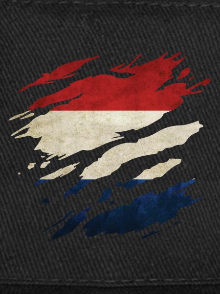 Pays-Bas - Drapeau national, rayures, fissures