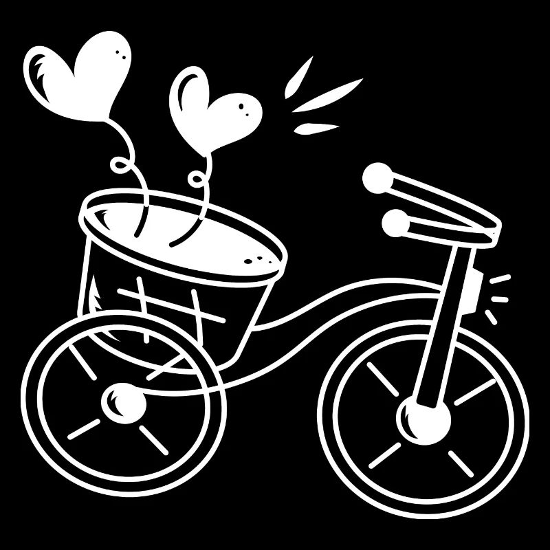 Coeurs de vélo de mariage