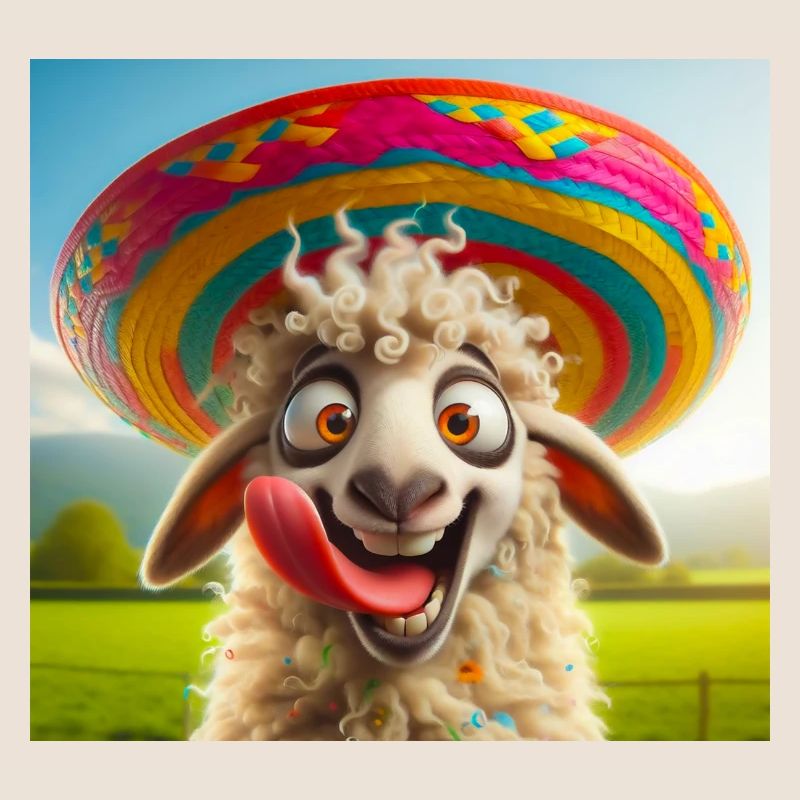 Sheep with Sombrero