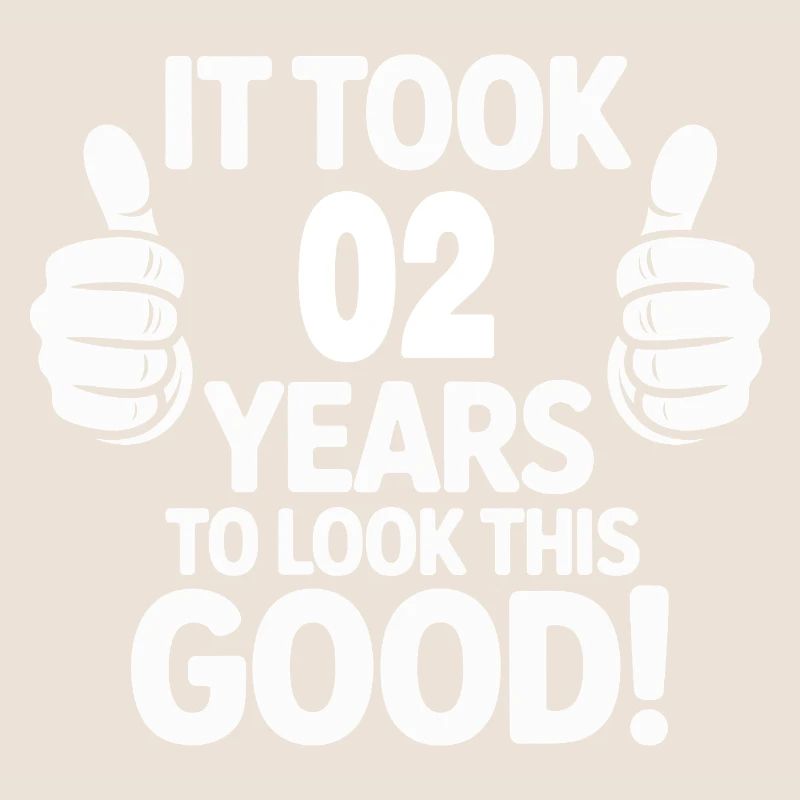 Conception de t-shirt de célébration du 2e anniversaire