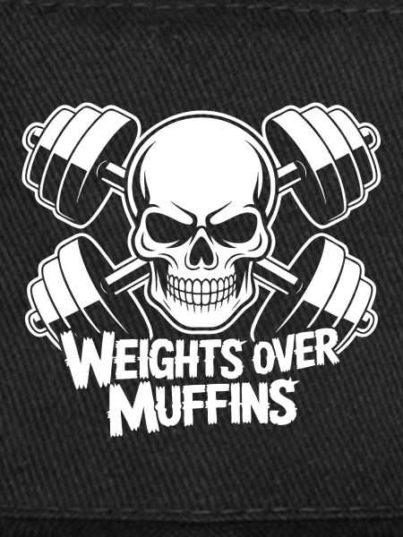 Weights over muffins skull