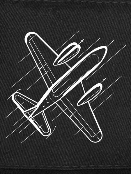 Airplane Line Art