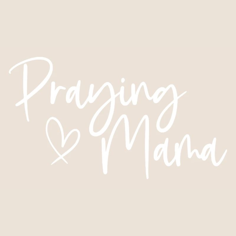 Praying Mama Expression sincère pour les mamans dévouées