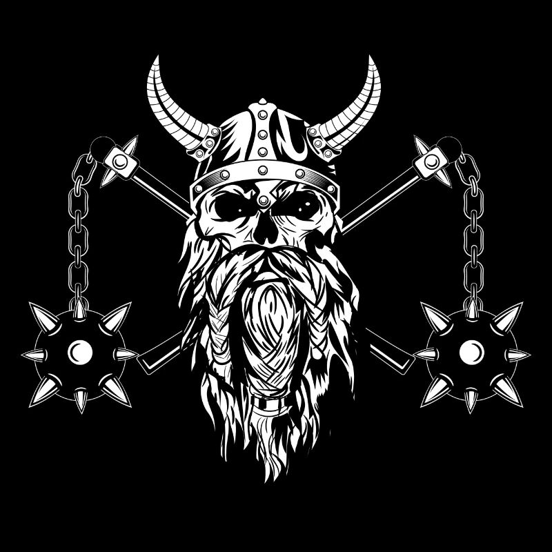 Wikinger mit Morgenstern