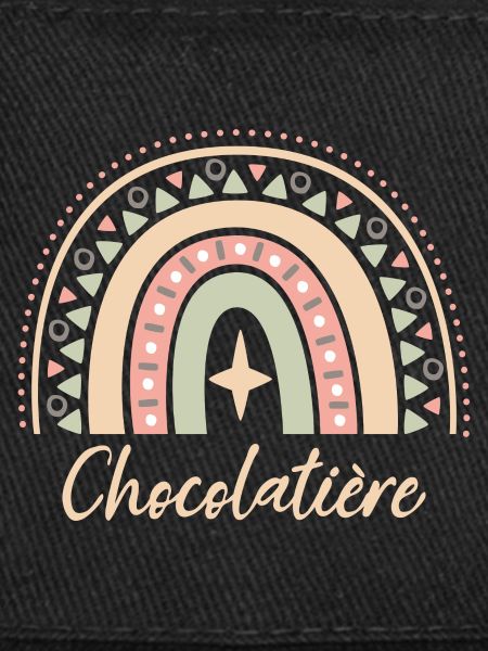 Cadeau Chocolatière. Boho Rainbow chocolatière.