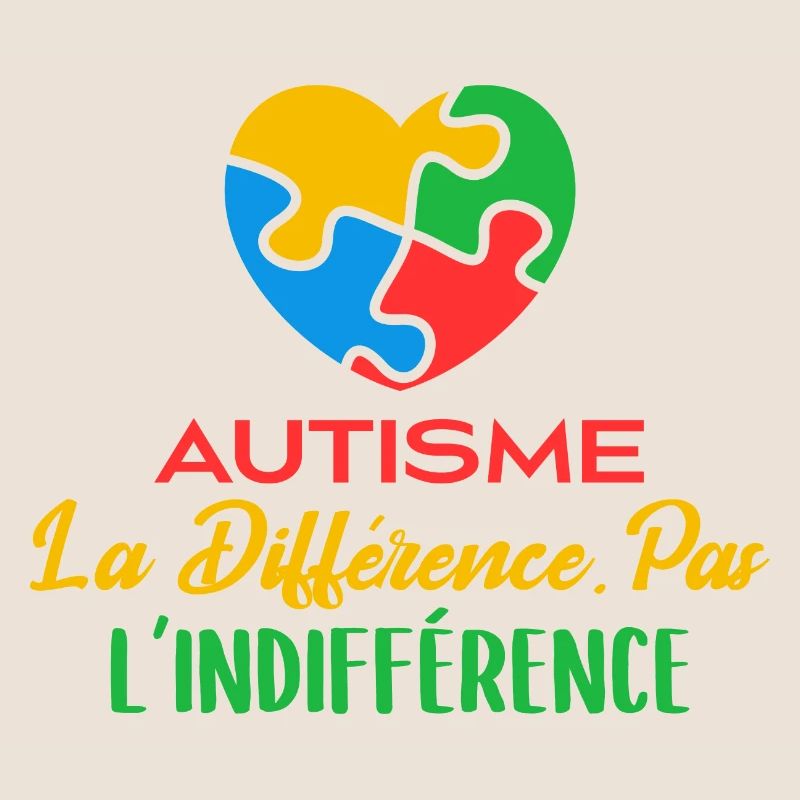 Avril Bleu Autisme Différence Pas Indifférence