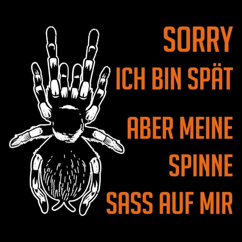 Meine Spinne saß auf mir - lustiges Spinnendesign
