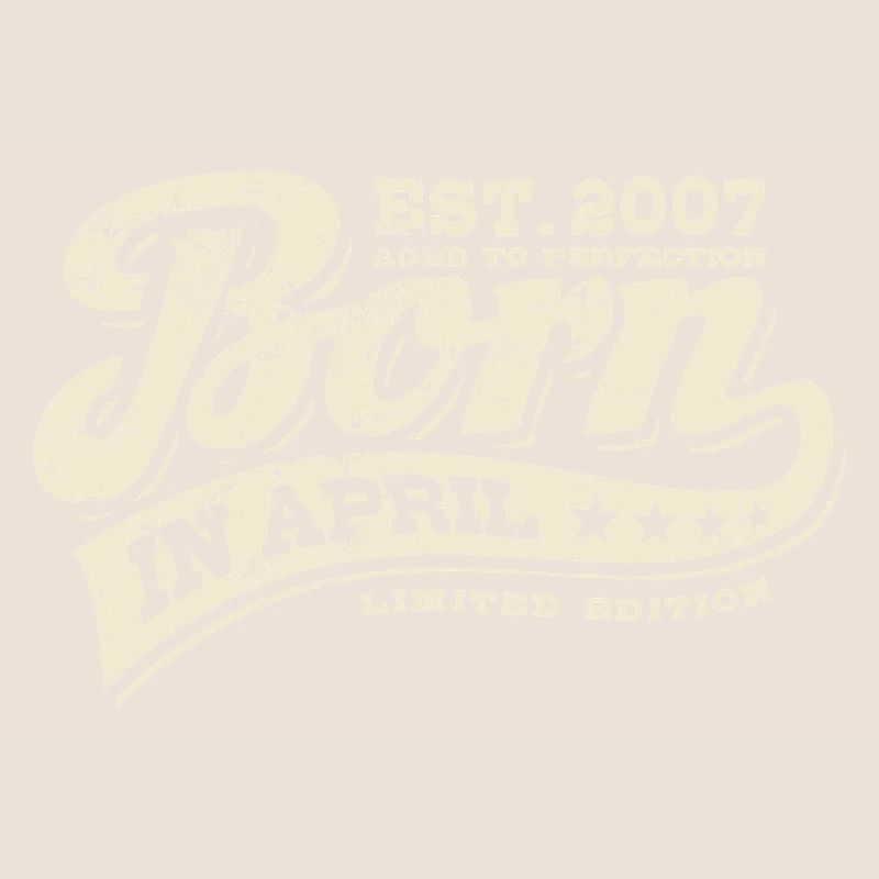 Born in April 2007 - Geburtstag - Geschenk