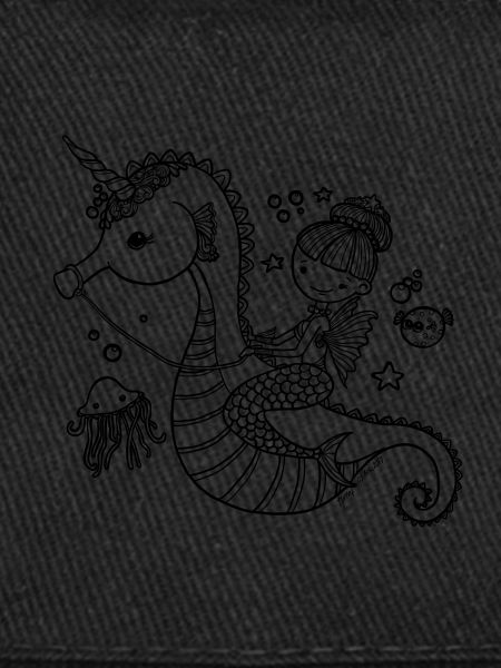 Sirène avec hippocampe