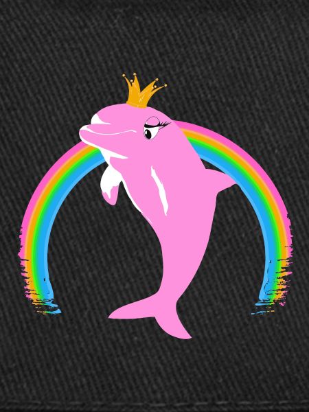 Rainbow Dolphin Couronne d’or Rose