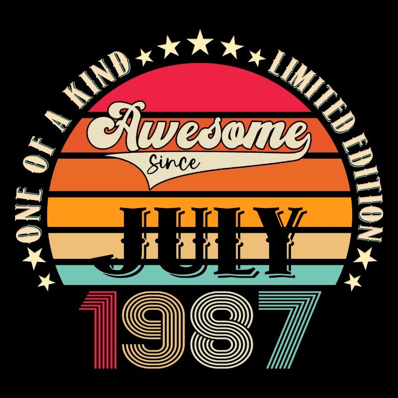Awesome since Juli 1987 35. Geburtstag Herren Fun