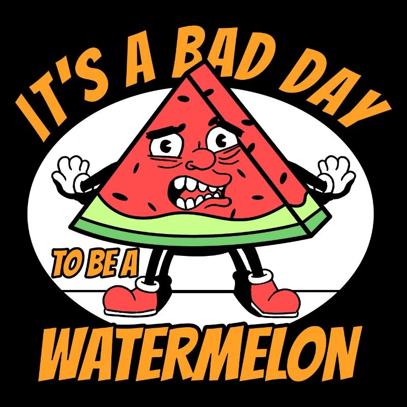 Drôle de pastèque disant Melon Frutarian