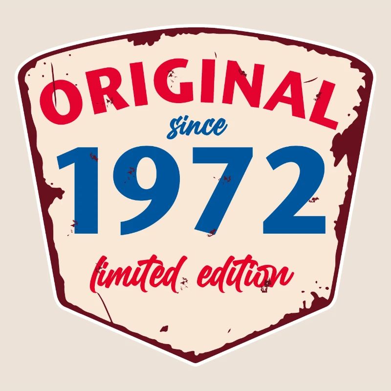 1972 Blechschild - édition citronnée - Millésime