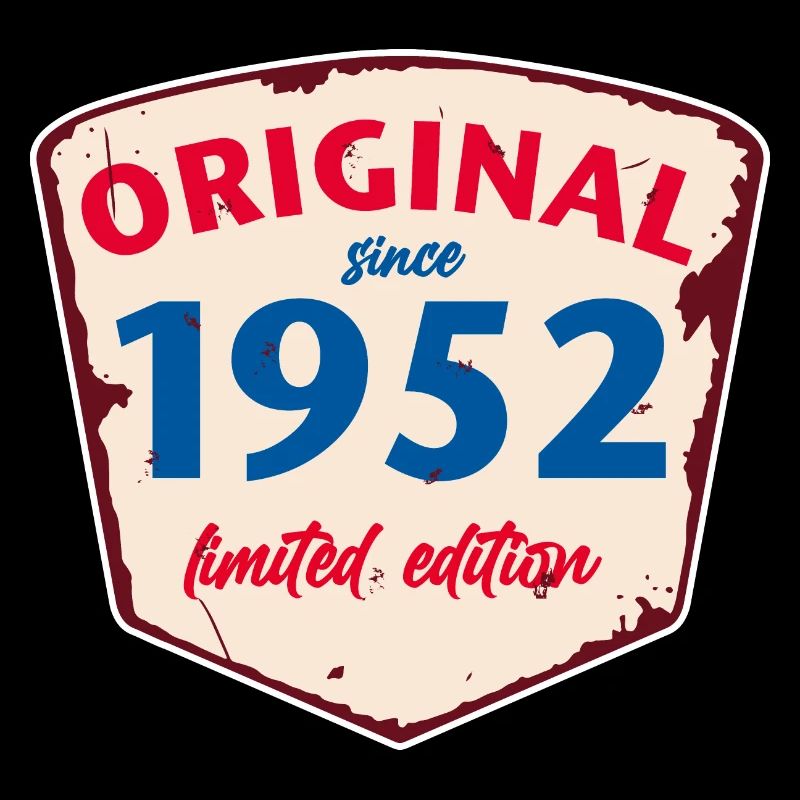 1952 Blechschild - édition citronnée - Millésime