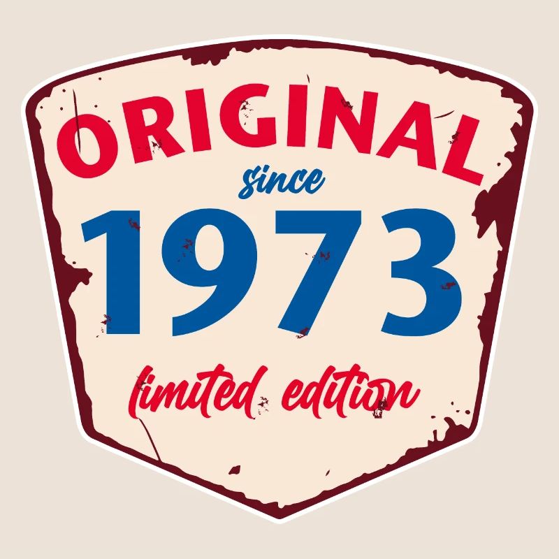 1973 Blechschild - édition chaulée - Millésime