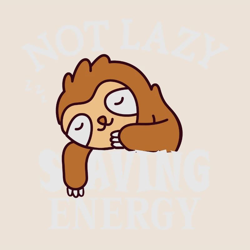 Not lazy, Saving Energy Sloth