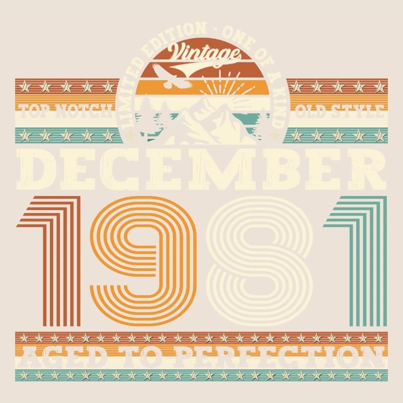 Décembre Né 1981 Cadeau de 41e anniversaire