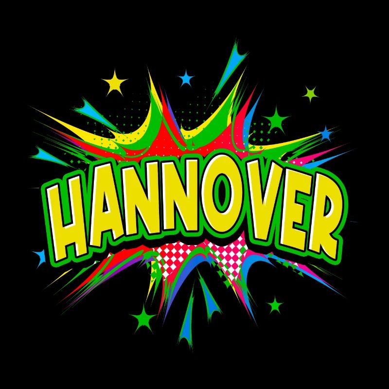 Hannover Germany City Pop Art Comic Art
