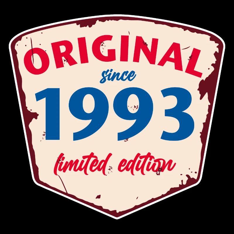 1993 Blechschild - édition chaulée - Millésime