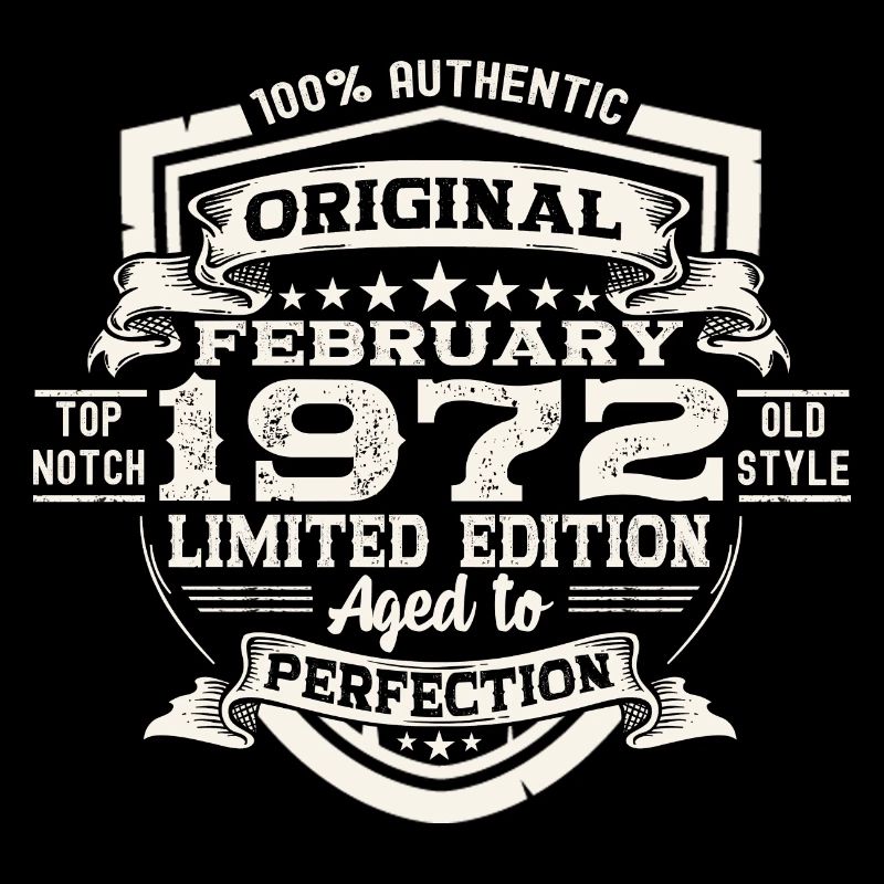 February born 1972 51st birthday gift man