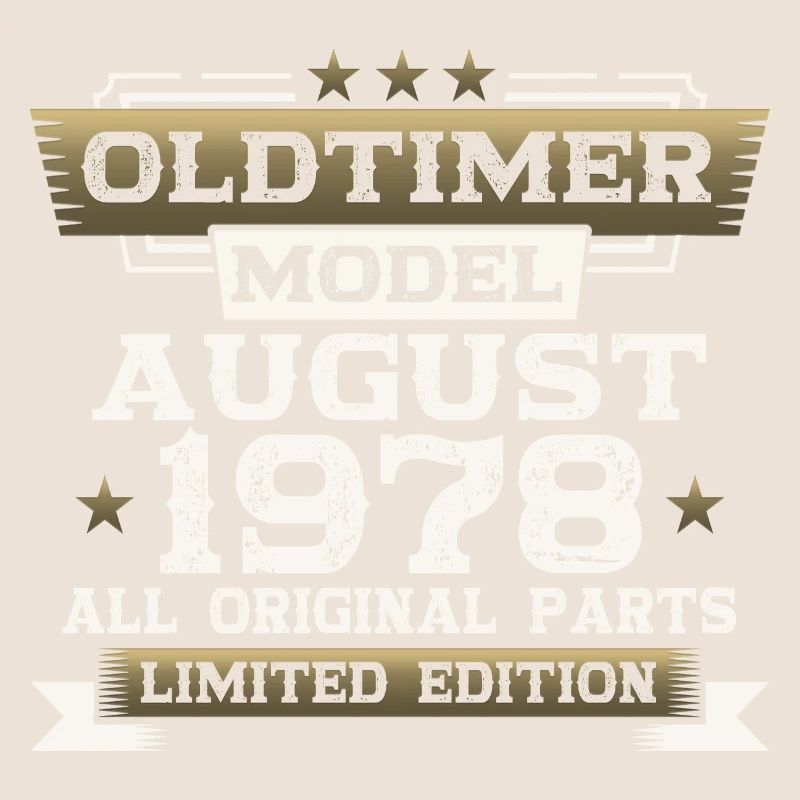 45th Birthday Man Oldtimer August Vintage 1978